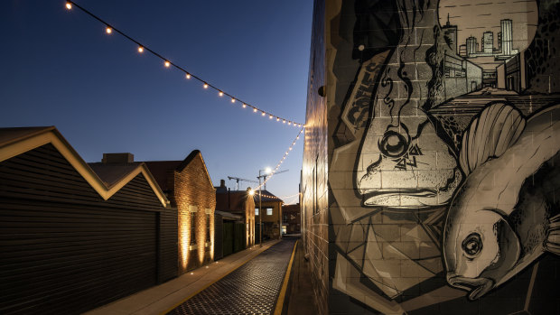 Fish Lane street art will be on show as part of the Brisbane Art Design festival.