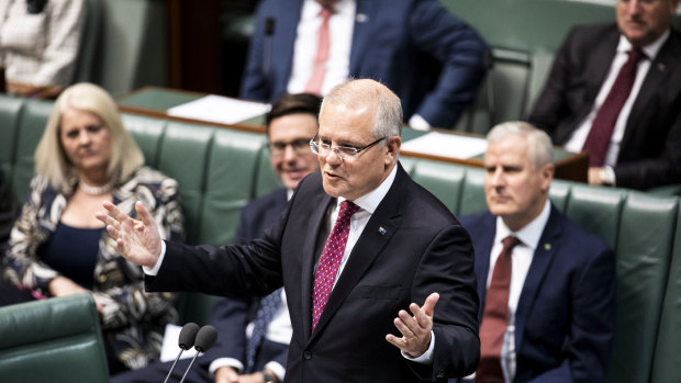 Prime Minister Scott Morrison addresses the House on the condolence motion for Bob Hawke.