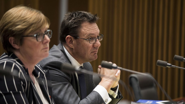 CEO of the Criminal Intelligence Commission Michael Phelan appears before Senate estimates.