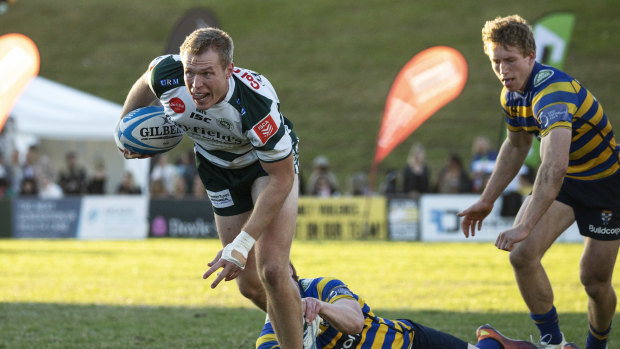 Sweet revenge: Ben Woollett on the attack for Warringah in their 22-21 round 13 victory. 