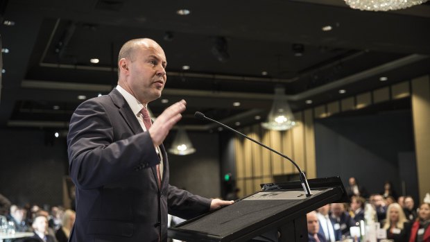 Josh Frydenberg selling the budget. S&P has lifted its outlook for the nation’s finances, saying strong growth and high commodity prices have boosted the bottom line.