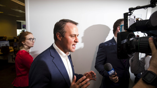 Tim Wilson in Parliament House on Monday.