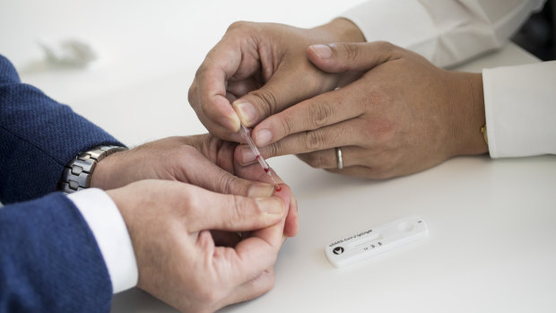 The government's fingerprick tests have been found not to work well enough.