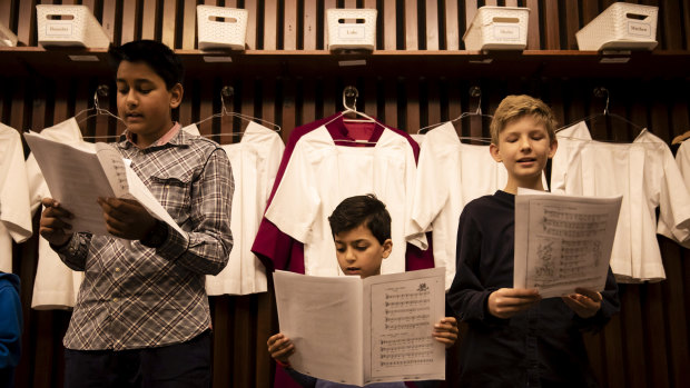 St Mary's Cathedral's Chorister for a Day program provides an opportunity for young boys to experience life in the cathedral's choir.