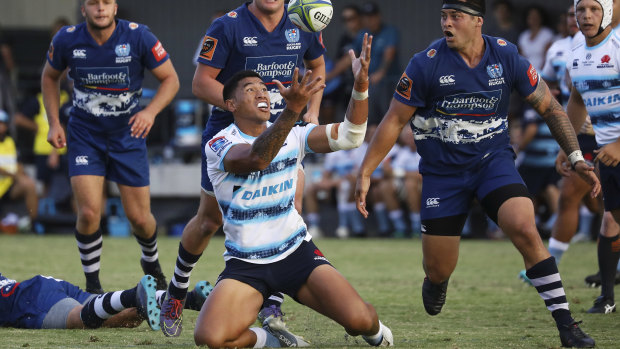 Christmas miracle: John Folau scored a try for the Emerging Waratahs two months after being told his rugby career was over. 