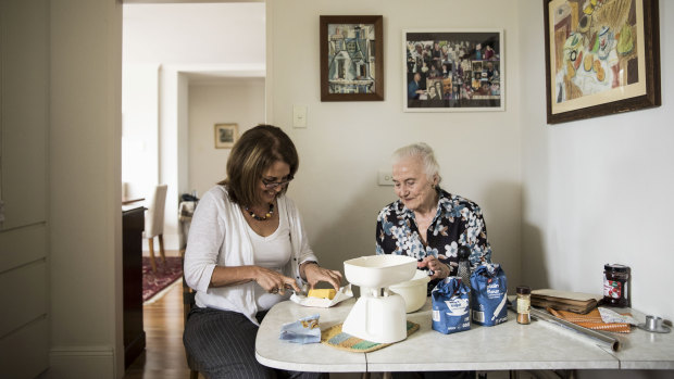 Eva Grinston makes Linzer torte using a recipe from her grandmother's 125-year-old cookbook. 