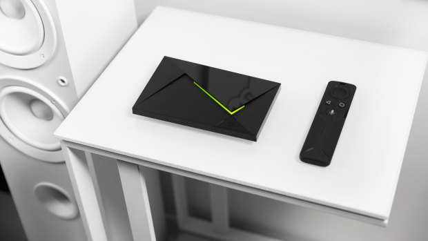 The Shield TV is tiny and powerful, and looks a bit like spy gear.