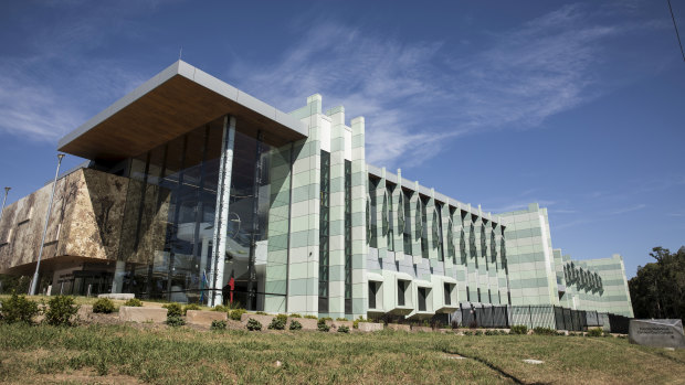 The new $91.5 million Forensic Medicine and Coroners Court complex in Lidcombe.