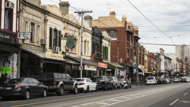 Brunswick Street in Melbourne's Fitzroy.