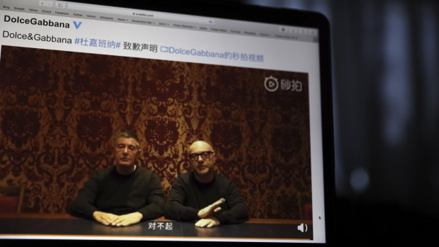 Dolce & Gabbana's Domenico Dolce (left) and Stefano Gabbana had to apologise in a video on Chinese social media after a series of allegedly racist video ads.
