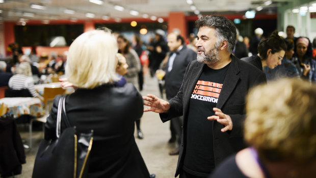 Kon Karapanagiotidis at the ASRC's celebrations for National Volunteer Week.