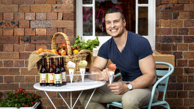 It took a week for Ben Ungermann to devise his fresh ice-cream flavours for the Scenic Rim Eat Local Week.