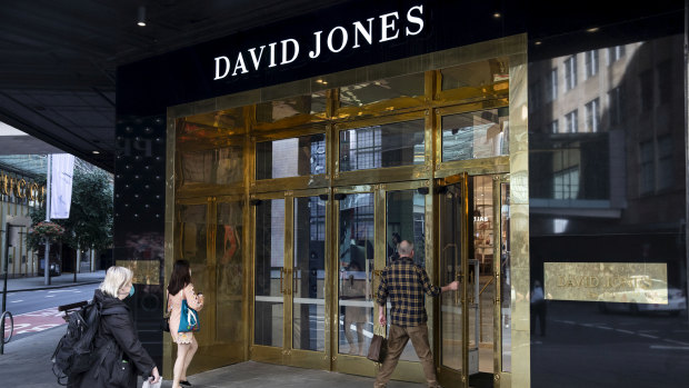 A David Jones site in Sydney's CBD. 