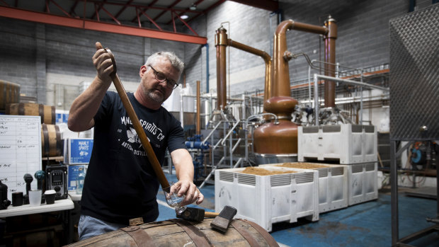David Whittaker, the chief executive of the Manly Spirits Co. Distillery, said more tax is levied on spirits than beer and wine.