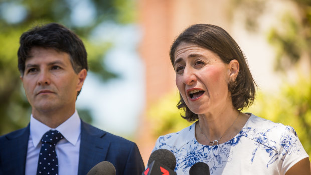 Gladys Berejiklian and Victor Dominello.