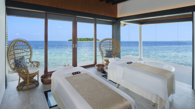 The Westin Maldives Spa Suite.