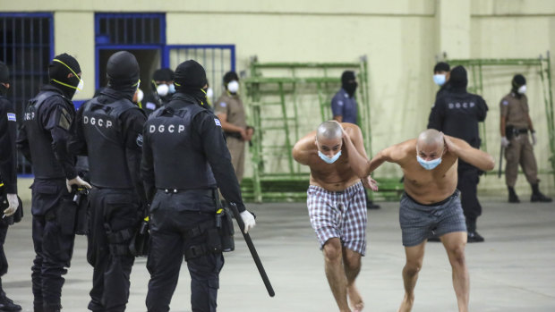 Many gang members are housed at Izalco prison in San Salvador, El Salvador.