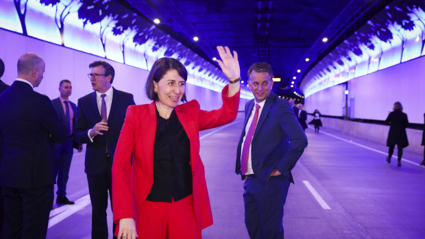 NSW Premier Gladys Berejiklian opens the $3 billion NorthConnex tunnel on Friday.