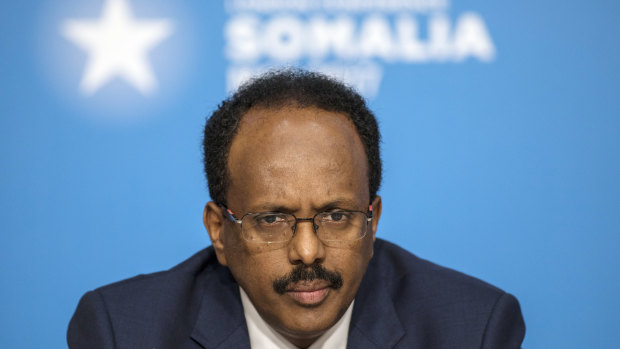 Somalia's President Mohamed Abdullahi Mohamed, pictured at the London Somalia Conference in London in May.