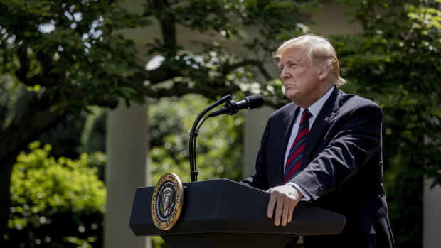 US President Donald Trump launched his new immigration plan in the Rose Garden of the White House.