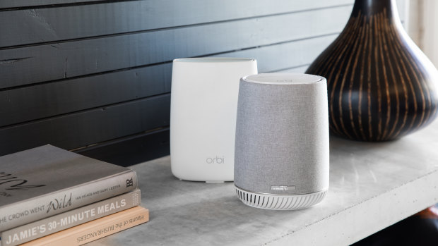 The Orbi Voice works with standard Orbi hubs.