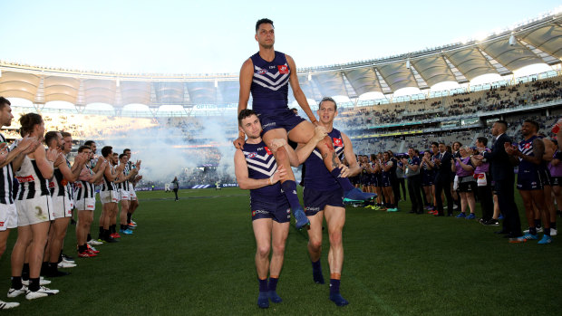 Fremantle increased its average home attendance by 30 per cent in 2018 at Optus Stadium.
