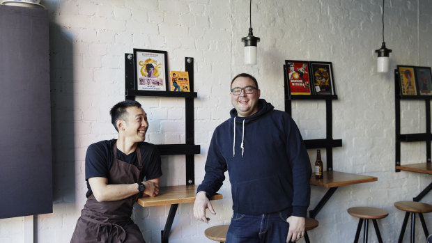 Chef Michael Li and Iain Ling of Super Ling in Carlton.