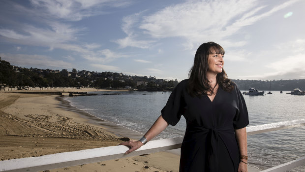 Catriona Pollard, founder of CP Communications, at Balmoral Beach in Sydney. 