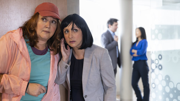 Heidi Arena and Nicola Parry in Part-Time Private Eyes.