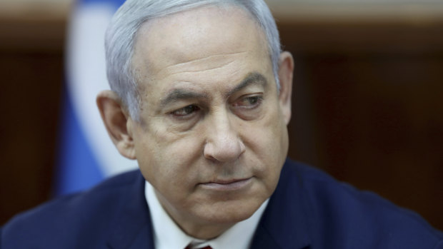 Has warned against coalitions with Arab parties: Israeli Prime Minister Benjamin Netanyahu.