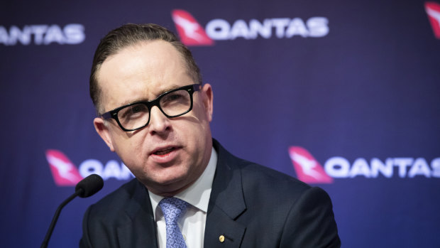 Qantas CEO Alan Joyce said the airline would take a significant hit from coronavirus but could weather the storm. 