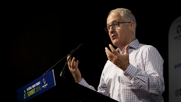 Malcolm Turnbull warned against using carry-over credits to meet Australia's emissions reductions commitments at the National Smart Energy Summit in Sydney on Tuesday.