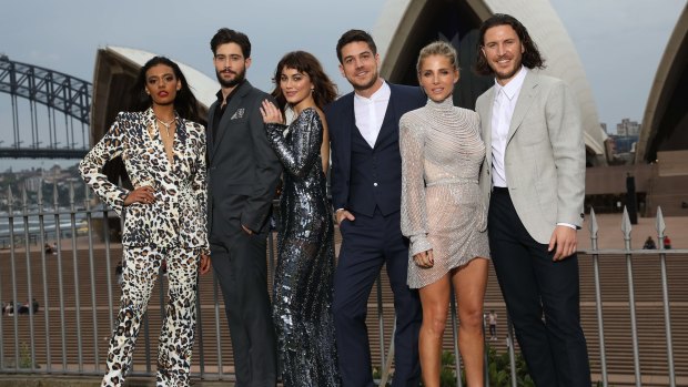 Members of the <i>Tidelands</I> cast at the Sydney premiere.