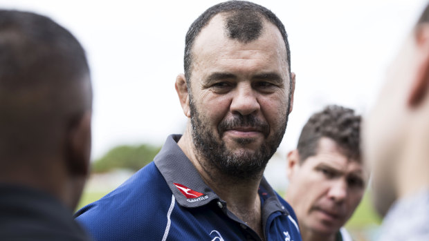 Facing up: Cheika will front the Rugby Australia board in Sydney on Friday. 