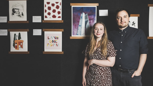 Artists behind '31 days in',  Zoe Elliott and Timothy Vaughan-Sanders.