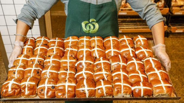 Woolworths brought out the hot cross buns early.