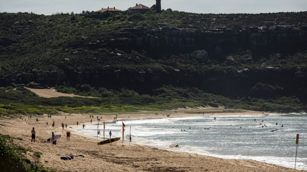 Locals say people have arrived in "droves" to stay at holiday homes at Palm Beach.