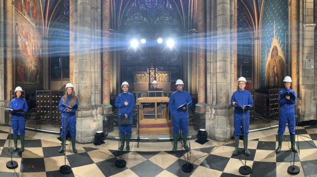 The concert from Notre-Dame Cathedral will be broadcasted on French television on Christmas. 