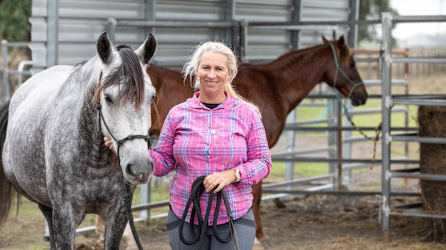 Natalie Skillings-Smith lived on a bridge with several horses for a week before the floodwaters subsided enough for them to leave. “I’m having nightmares to this day.”