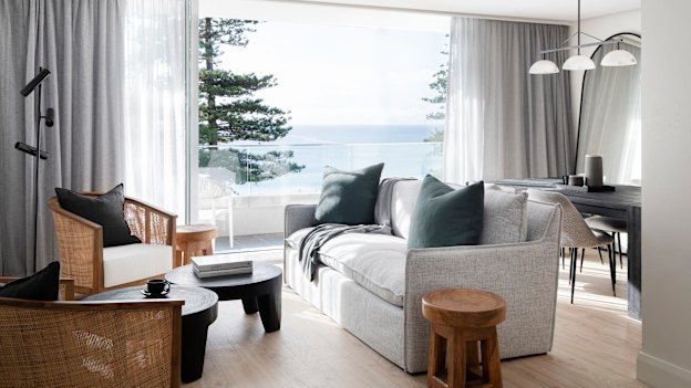 The Coastal Suite at the Manly Pacific.