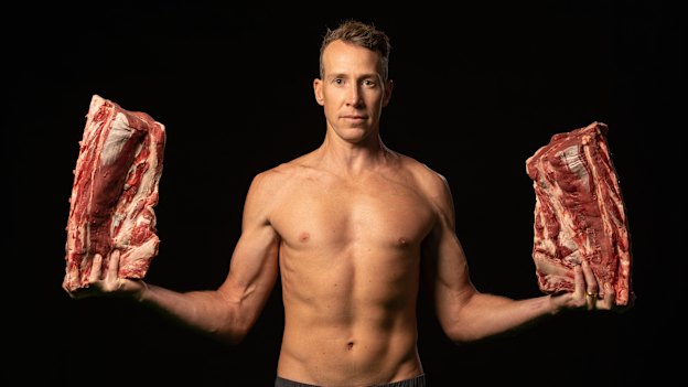Former ironman world champion Pete Jacobs says he was “like a zombie” before going “full carnivore”.