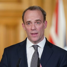 British Foreign Secretary Dominic Raab.