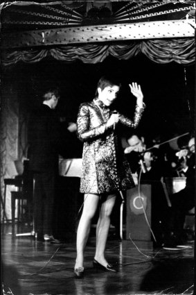 Liza Minnelli at Chequers nightclub, Sydney, on June 19, 1968