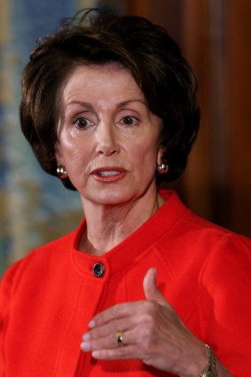 Nancy Pelosi when Speaker designate in 2006.