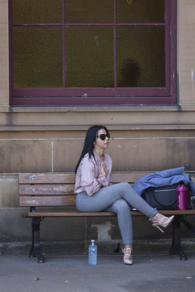 Jessica Camilleri's sister Kristy Torrisi outside court. 