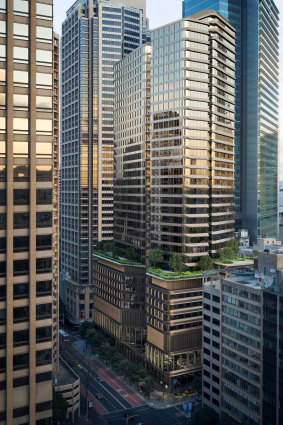 Artist's impression of the North Building for Pitt Street Metro.