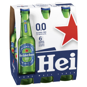 Heineken says its no alcohol 0.0 beer is responsible for up to about 10 per cent of all Heineken sales in some markets.