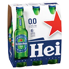 Heineken says its no alcohol 0.0 beer is responsible for up to about 10 per cent of all Heineken sales in some markets.