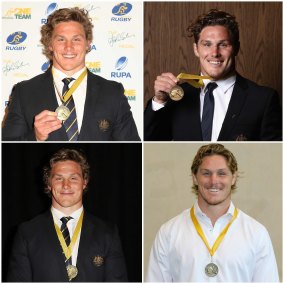 Michael Hooper 曾四次获得 John Eales 奖章。