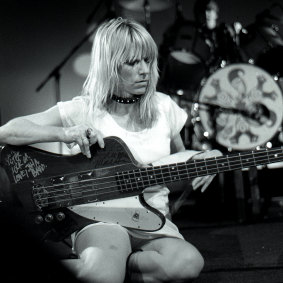 Kim Gordon plays Selina's at Coogee in the early 1990s.